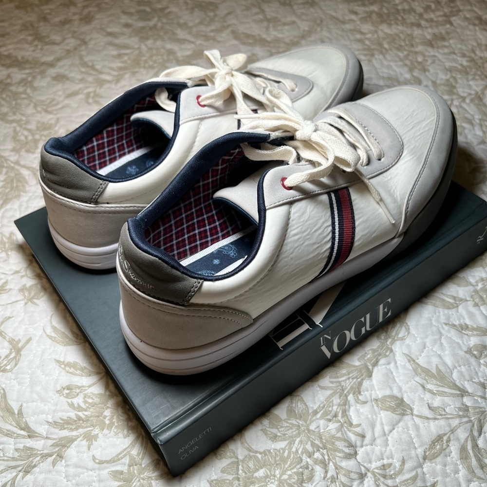 Ben Sherman White Pacer Old School Jogger Sneaker, size 12 Preppy Blokecore - Picture 9 of 11